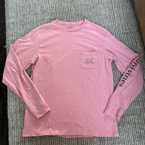 Vineyard Vines Vintage Whale Long-Sleeve Pocket Tee